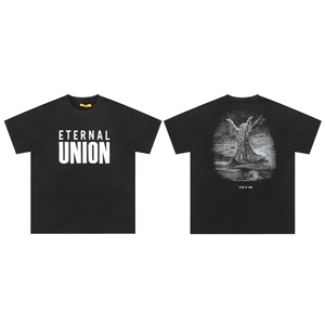 T-shirt graphique surdimensionné pour homme, streetwear personnalisé, manches courtes, col rond, impression avant et arrière, coton premium, mode urbaine décontractée - Product Image 6