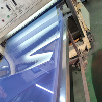 0.5mm Film épais ou Transparent PVC 4x8ft Panneaux en plastique rigide Transparent 1.5mm d'épaisseur