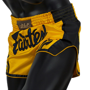 Nouveaux shorts de MMA noirs 100% polyester légers, extensibles, respirants, séchage rapide, avec ceinture élastique, fentes latérales en mesh - Product Image 5
