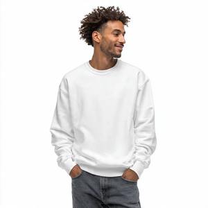 Sweat-shirt surdimensionné personnalisé pour homme, en molleton épais, streetwear d'hiver, col rond, imprimé, pull-over OEM - Product Image 3