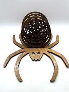 Modern Spider And Web Design Coaster <b>Stand</b> With Coaster Set Suitable For Spooky Table Decor And <b>Drink</b> Protection From India - Product Image 5