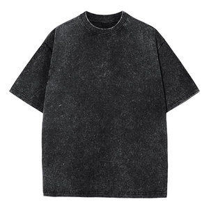 T-shirts en coton surdimensionnés pour hommes, coupe ample, effet vintage, unisexe, manches courtes, décontractés, confortables, style streetwear - Product Image 1