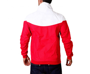 Nouvelle conception de veste coupe-vent à demi-zip, vente en gros OEM, polyester respirant, capuche vintage imprimée, imperméable, grande taille - Product Image 4