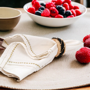 Anneau de serviette en jute tressé fait main, porte-serviettes en canne de bambou pour mariage, banquet, table de salle à manger, fête de Pâques, décoration intérieure - Product Image 6
