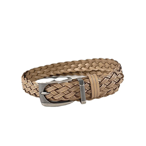 Cinturón de Cuero Trenzado Ajustable con Hebilla de Aleación, Cinturón Casual Tejido para Mujeres y Hombres - Product Image 2