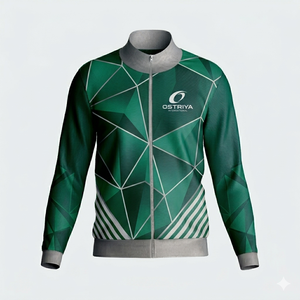 Veste streetwear pour homme en toile enduite, col montant, coupe-vent, fermeture éclair, plusieurs poches, logo personnalisé, utilisation en extérieur en hiver - Product Image 4