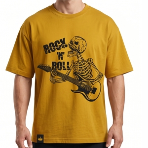 T-shirt en coton personnalisé avec logo Mawra, unisexe, streetwear, tee-shirt oversize, mode décontractée, vêtements à manches courtes, vente en gros - Product Image 1
