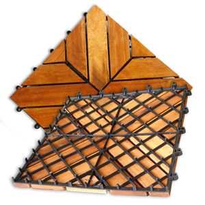 Carreaux de terrasse modernes en ACACIA de 12mm d'épaisseur, techniques lisses pour une installation facile, balcon, cuisine, sous-sol, fabricant du Vietnam - Product Image 2