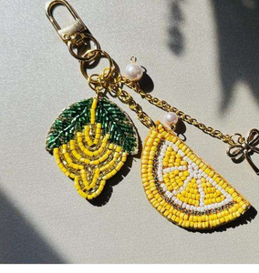 Cute Pumpkin Beaded Keychain Handmade Halloween Bead Embroidered <b>Key</b> <b>Ring</b> <b>Bag</b> Charm Aesthetic Purse Charm Gift for Women Girls - Product Image 4