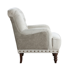 SOFA <b>CHAIR</b> Contemporary One Seat from Vietnam Single <b>Chair</b> Faux Leather Tufted Back Flared Arms - Product Image 3