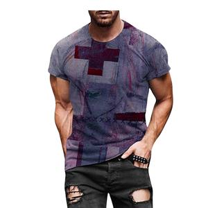 T-shirt Wak 3D personnalisé en tissu tricoté avec étiquette tissée couleur personnalisée OEM T-shirt anti-rides à séchage rapide pour hommes - Product Image 6