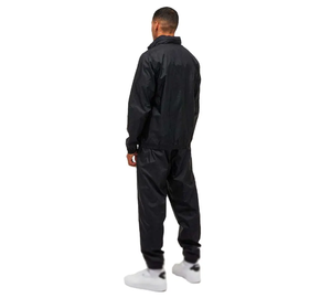 Chándal Deportivo Negro para Hombre, de Poliéster, con Cierre Completo, Cuello Alto, Estilo Casual para Otoño, Color Sólido, Secado Rápido, Corte Regular, con Logotipo - Product Image 2