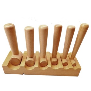 Bloc de façonnage en bois pour bombage et cintrage, profil en U, et 6 marteaux pour la fabrication de bijoux - Product Image 6