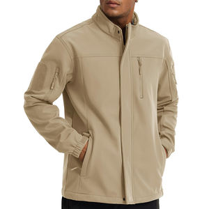 Veste d'hiver oversize à capuche et demi-zip, unie, coupe-vent, softshell de haute qualité - Product Image 5