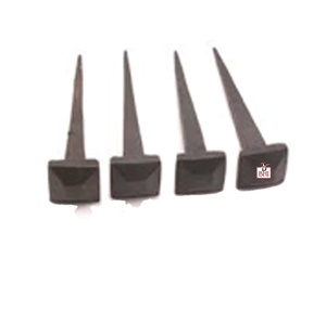 Clous en fer forgé à la main Clous décoratifs avec variété de styles de tête Brad Cap Double Checkered Cupped - Product Image 5