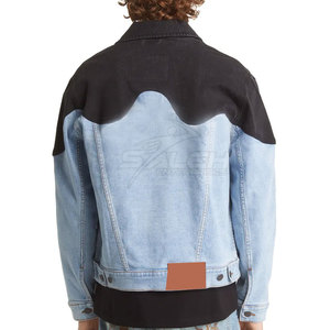 Veste en jean sur mesure avec surface lisse, construction durable, poches pratiques et coupe confortable - Product Image 3