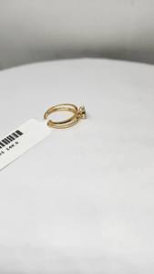Bague élégante pour femme en or 9 carats, couleur HI, SI, diamant naturel 0,17 ct, plaqué rhodium, certifiée IGI, bijoux fins légers de luxe - Product Image 4