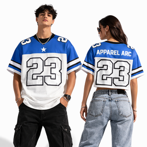 Camiseta de Fútbol de Malla Azul y Blanca Personalizada 23, Unisex, Talla Grande, Etiqueta Privada, Proveedor Mayorista de EE. UU. - Product Image 3