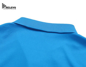 Camisa de Hombre Relevo, Azul Sólido, Transpirable, 100% Algodón, Manga Corta, Tejida, Estilo Casual con Cuello Camisero - Product Image 6