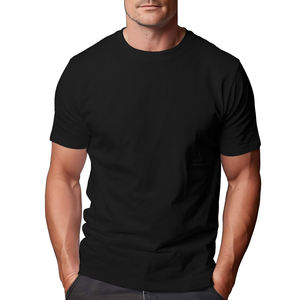 Camisetas de manga corta 100% algodón, recién llegadas, estilo simple, cuello redondo, moda diaria para hombre. - Product Image 6