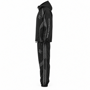 Custom Breathable <b>Summer</b> Windbreaker Set <b>Men</b> Streetwear 2 Piece Nylon <b>Jacket</b> Jogger Pants Tracksuit OEM Private Label Wholesale - Product Image 3