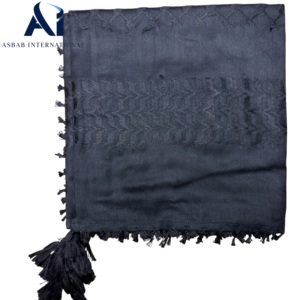 Wholesale <b>Black</b> Shemagh <b>Scarf</b> Ghutra Iraqi Omani Yemeni Arab Headscarf Bulk Traditional Keffiyeh Manufacturer & Exporter - Product Image 4