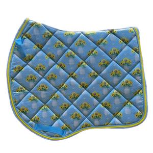 Tapis de Selle de Dressage et de Saut Sublimé Floral Tapis de Selle en Coton Satin Tapis de Selle Personnalisable par Sublimation 2025 - Product Image 2