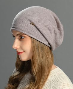 Bonnet Confortable en Coton/Laine Tricoté, Chapeau d'Hiver Chaud à Revers Côtelé, Extensible et Ajustable, Casquette Unisexe - Product Image 6