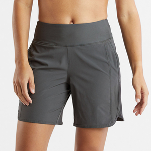 Shorts Deportivos de Compresión de Cintura Alta para Mujer con Bolsillos y Forro, Ideales para Correr - Product Image 1