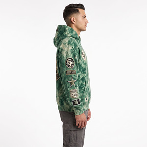 Sweat à capuche pour homme OEM personnalisé en molleton épais délavé à l'acide avec broderie, coupe oversize décontractée, style pull ample à épaules tombantes - Product Image 3