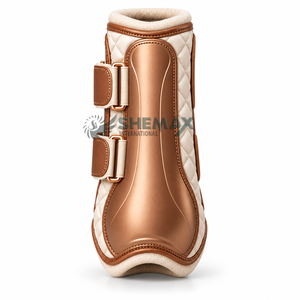 Botas de cepillado para caballos con amortiguación suave, tela resistente y diseño práctico para un entrenamiento cómodo. - Product Image 1