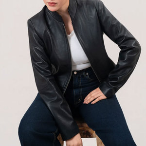 Latest Fashion Comfortable High Quality Women Leather Jacket For Style Fashionable Winter for Autumn Season - Product Image 4