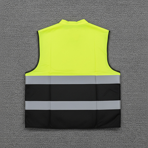 High Visibility Reflective Mesh Safety Vest Wholesale Price With Custom Logo & Sizes Waterproof <b>LED</b> Flash Zipper Custom Logo - Product Image 3