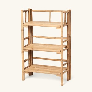 Estante de Bambú Tejido Natural de Tres Niveles, Multifuncional, Estilo Europeo, para Sala de Estar, Organizador, Soporte para Macetas - Product Image 5
