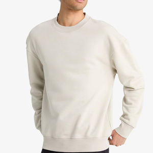 Sweat-shirt en molleton de coton premium pour homme, doux, chaud, confortable, col rond, coupe classique, respirant, imperméable, mode hiver - Product Image 2