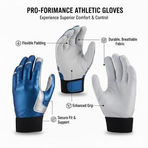 Gants de baseball en cuir de qualité supérieure pour hommes, femmes et jeunes, pour l'entraînement au softball, équipement de sport durable pour l'extérieur, vente en gros de gants de baseball - Product Image 3