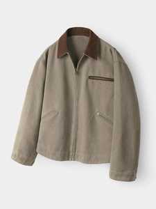 Veste en cuir noire pour homme, style décontracté, fermeture éclair, durable, confortable, vêtement d'extérieur - Product Image 5