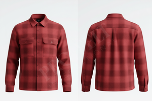 Fabricant de vêtements, chemises pour hommes en tissu de laine de haute qualité, manches longues, col classique, respirantes, avec logo personnalisé - Product Image 2