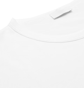 Camiseta Blanca Lisa para Hombre, 100% Algodón, Suave, Transpirable, Cuello Redondo, Informal, Cómoda para Uso Diario - Product Image 4