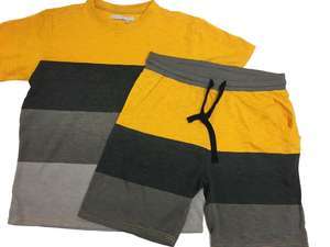 <b>Men's</b> Casual Summer Outerwear Sets Quick Dry Breathable Woven Printed <b>T</b>-<b>Shirts</b> Shorts with Embroidered Terry Fleece Features - Product Image 2