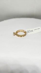 แหวนเพชร JC ดีไซน์หรูหรา ทอง 9K สำหรับสุภาพสตรี เพชรธรรมชาติ 0.19 กะรัต สี HI ความสะอาด SI ชุบโรเดียม รับรองโดย IGI คุณภาพพรีเมียม - Product Image 2