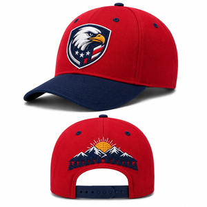 Wholesale Embroidered Baseball Cap With Front Back Team Logos Curved Brim Snapback <b>Hat</b> For Men Women Custom OEM Export For Clubs - Product Image 2