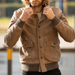 Chaqueta Bomber de Moda para Hombre, Diseño Moderno, 100% Poliéster, Alta Calidad, Ecológica, Transpirable, Cuello en V - Product Image 4
