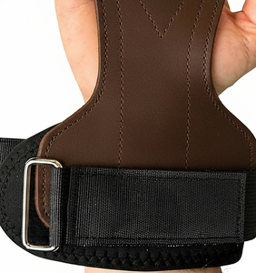 Poignées de musculation en cuir, sangles de poignet pour haltérophilie, protection complète de la paume, entraînement de fitness, musculation, grip en cuir - Product Image 5