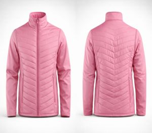 Women's Winter <b>Quilted</b> Thermal Jackets <b>Double</b>-Layer Stand Collar Windproof Lightweight Full-Zip for Ski/Snowboard Hiking Jackets - Product Image 1