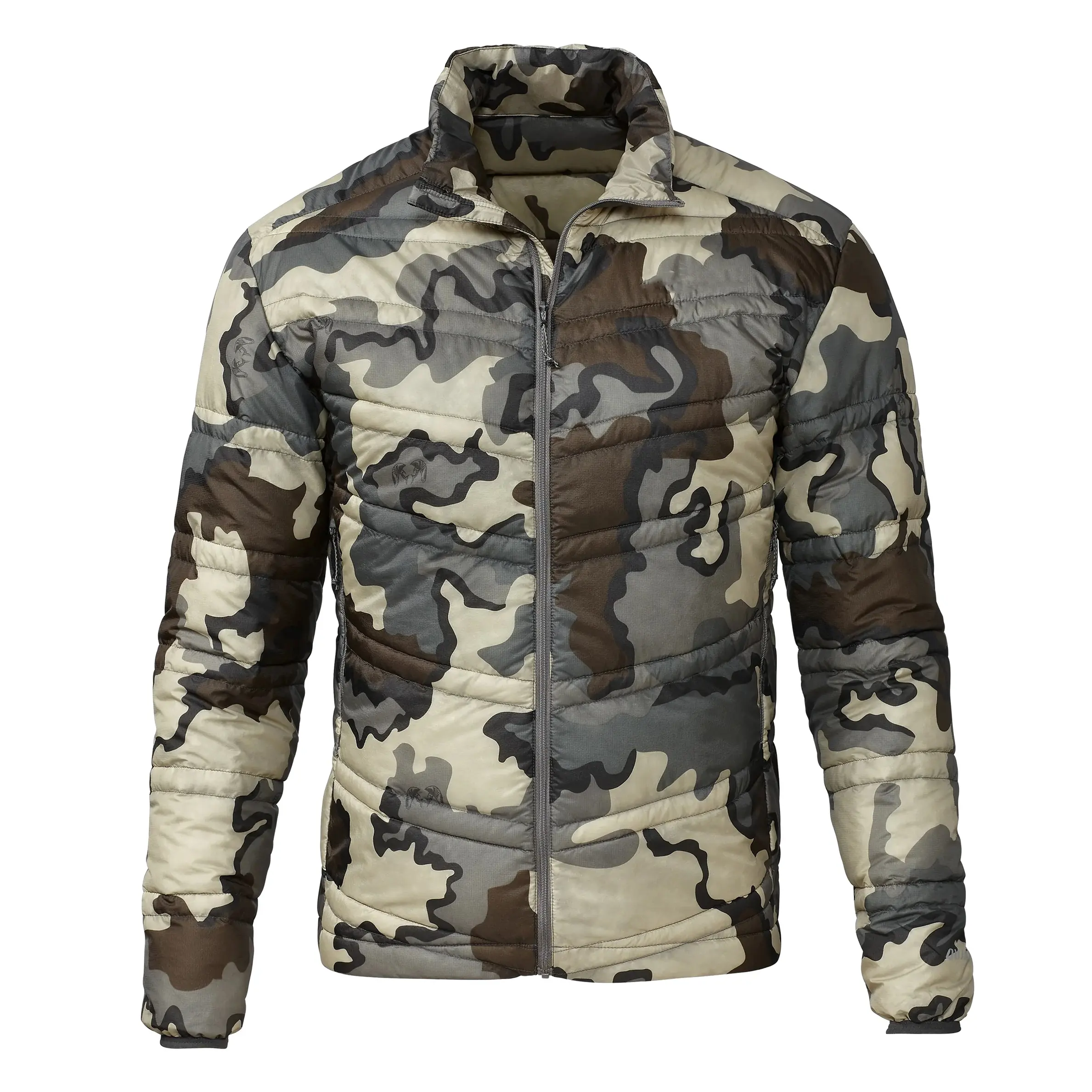 Son derece tavsiye edilen çok camo açık hayvan avcılık aşağı ceket özel nakış logosu ucuz fiyat erkek avcılık kabarık ceket