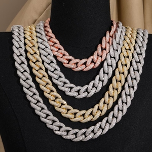 Custom Hip Hop Stylish VVS1 D Color Brilliant Cut Moissanite <b>Statement</b> <b>Necklace</b> 925 Sterling Silver IGI Certified Cuban Link - Product Image 1