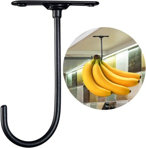 Black Metal <b>J</b> <b>Hook</b> Wall Mount Storage Rack Hanging Organizer Multi-Purpose <b>Hook</b> - Product Image 4
