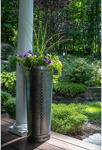 Cubierta de jardín y decoración personalizables para uso en exteriores o interiores de zinc remachado alto único - Product Image 5