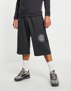 Pantalones Cortos Bermuda Negros para Hombre, Cintura Media, Elásticos, de Algodón, Casuales, Deportivos, con Bolsillos, Tejido Transpirable - Product Image 2